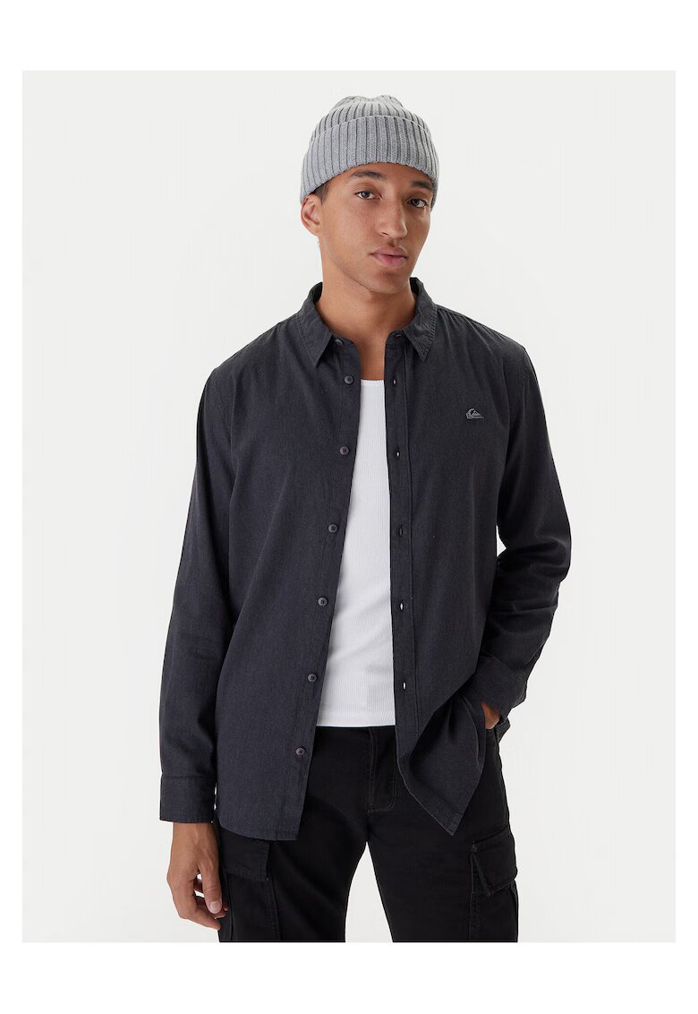Quiksilver Camasa barbati negru - bumbac