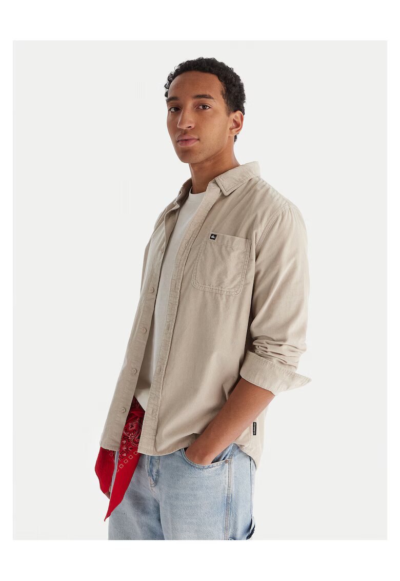 Quiksilver Camasa bumbac - bej - Bej