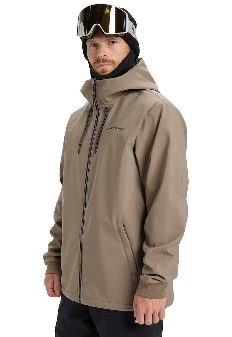 Quiksilver Geaca cu gluga pentru ski Live for the dream - Maro taupe