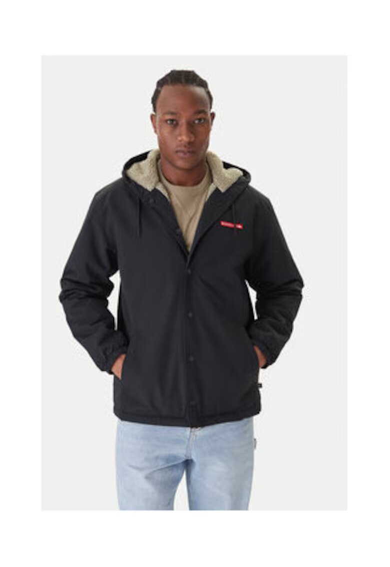 Quiksilver Geaca de tranzitie barbati - neagra - bumbac si nailon -