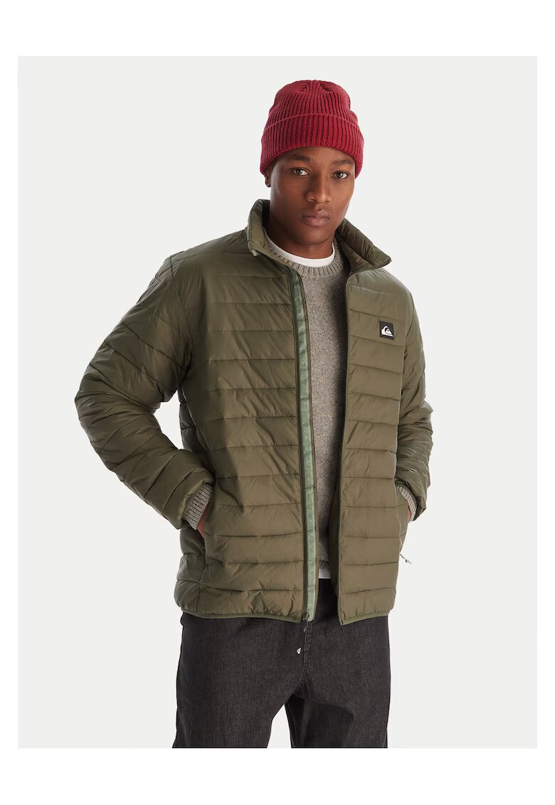 Quiksilver Geaca de tranzitie barbati verde - bumbac