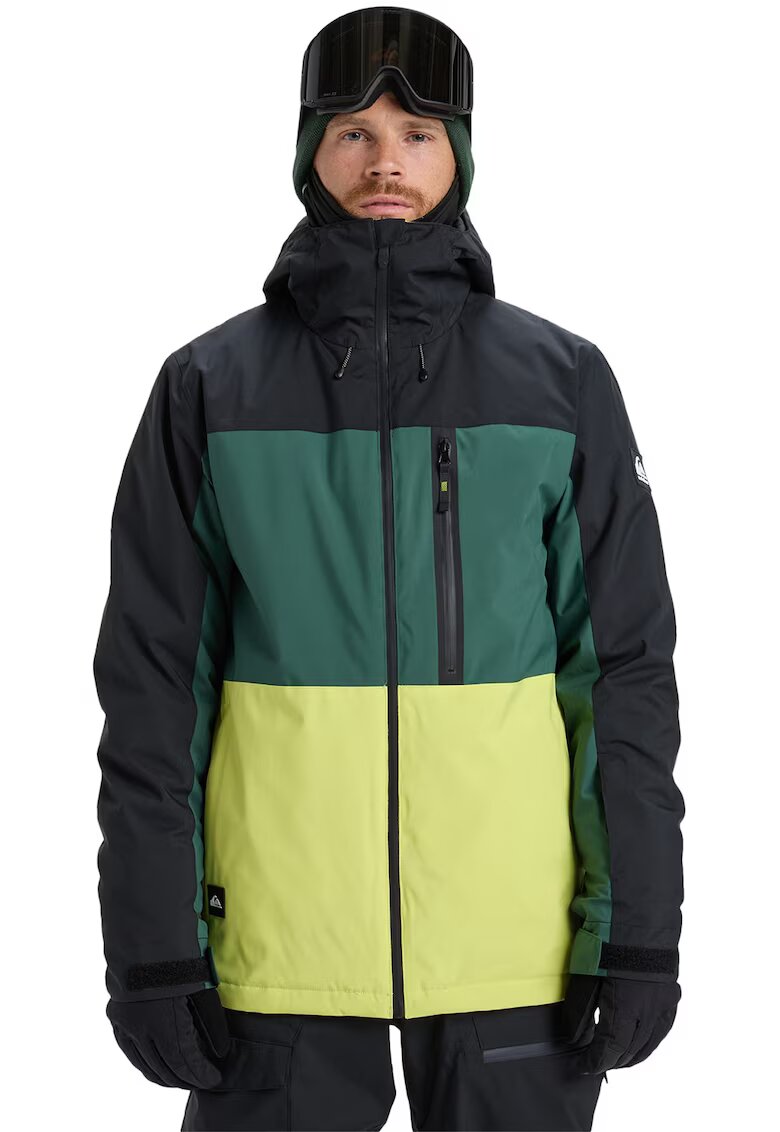 Quiksilver Geaca pentru ski Sycamore Block - Verde/Negru