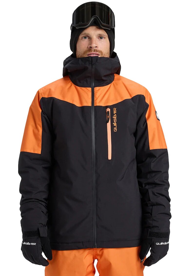 Quiksilver Geaca Titano Skin - Negru/Portocaliu