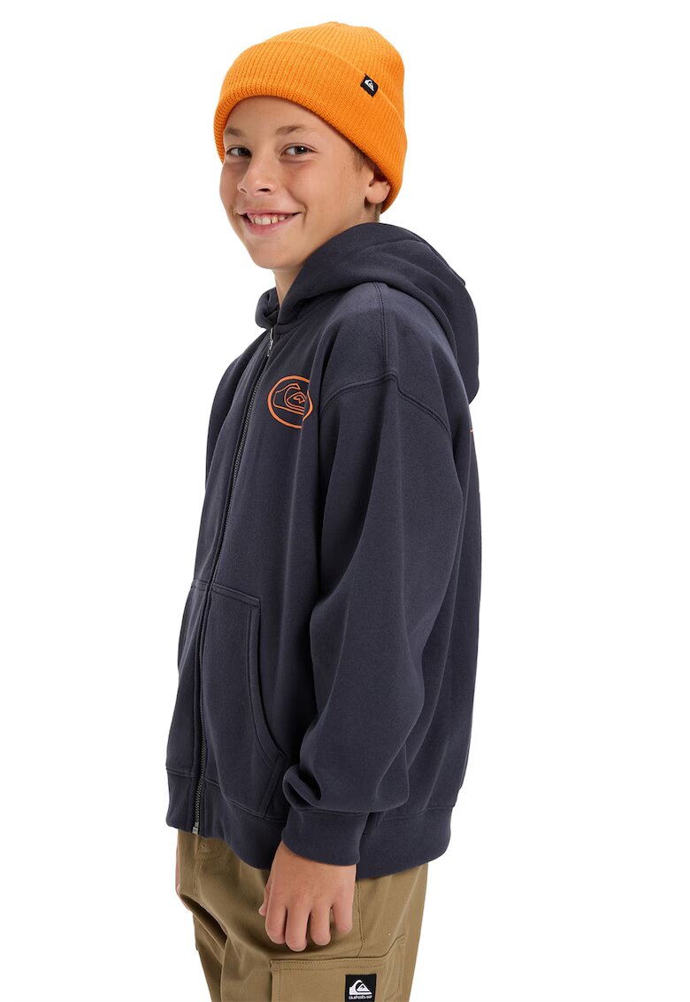 Quiksilver Hanorac cu fermoar Salt Water - Portocaliu/Albastru ultramarin