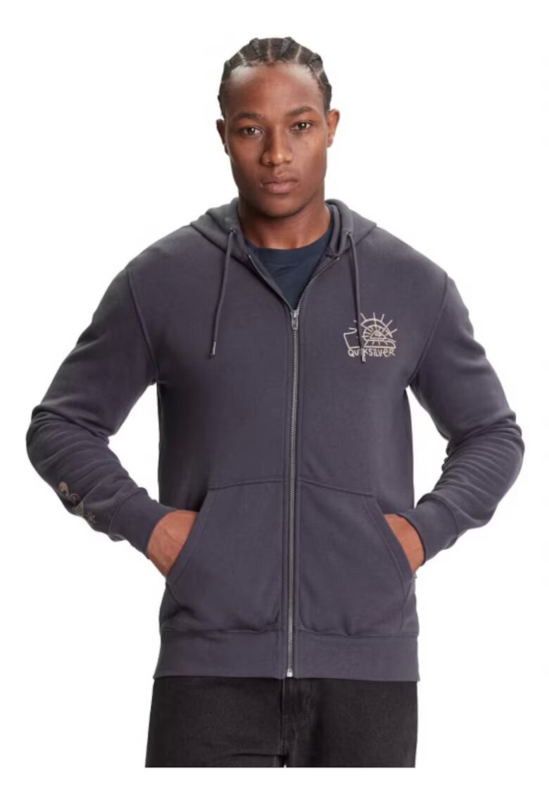 Quiksilver Hanorac pentru barbati - Zip Hoodie EQYFT05133-KSH0 - Albastru marin - XXL