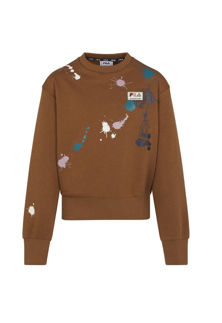 Quiksilver Hanorac pentru fete Fila Tillburg - bumbac/poliester - maro -