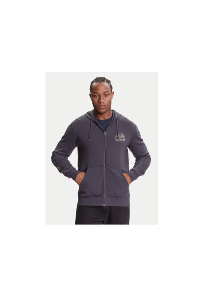 Quiksilver Hanorac sport barbati - bumbac/poliester - mov -