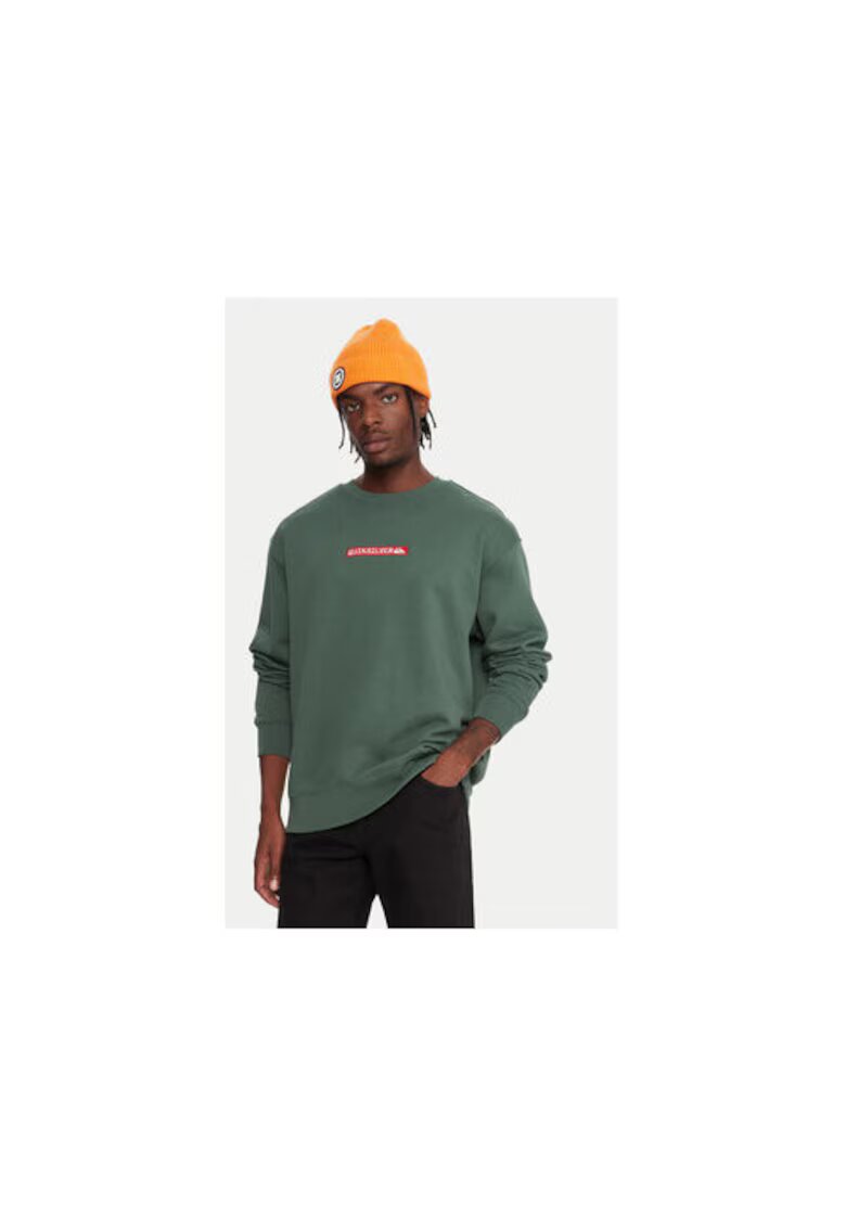 Quiksilver Hanorac sport barbati - bumbac/poliester - verde - fara gluga -