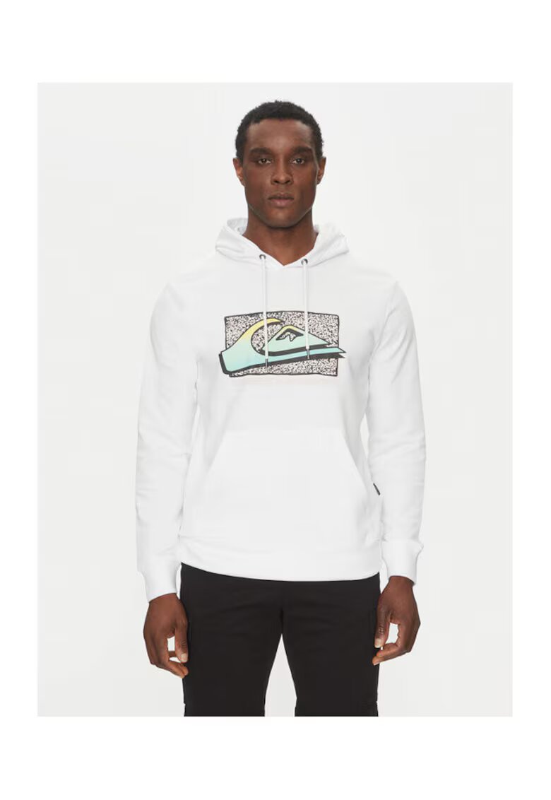 Quiksilver Hanorc barbati EQYFT05094-WBB0 - Bumbac/Poliester - Alb - Alb