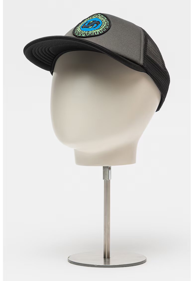 Quiksilver Palarie trucker cu aplicatie logo Slab Scratch - Gri inchis