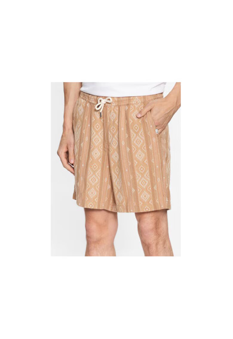 Quiksilver Pantaloni scurti barbati - 301884019 - Bumbac - Bej - Bej