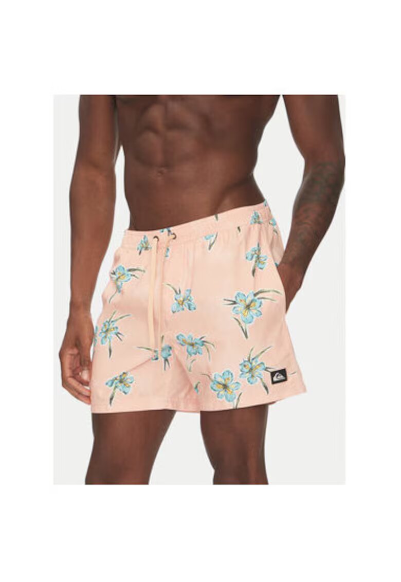 Quiksilver Pantaloni scurti de baie barbati EQYJV04121 - Poliester - Portocaliu - Portocaliu