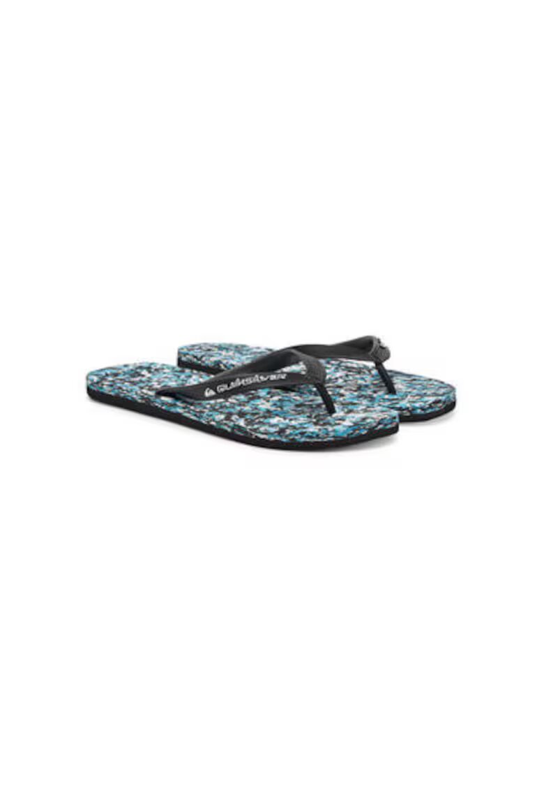 Quiksilver Papuci flip-flop barbati AQYL101309 - Sintetic - Negru/Albastru - Negru/Albastru