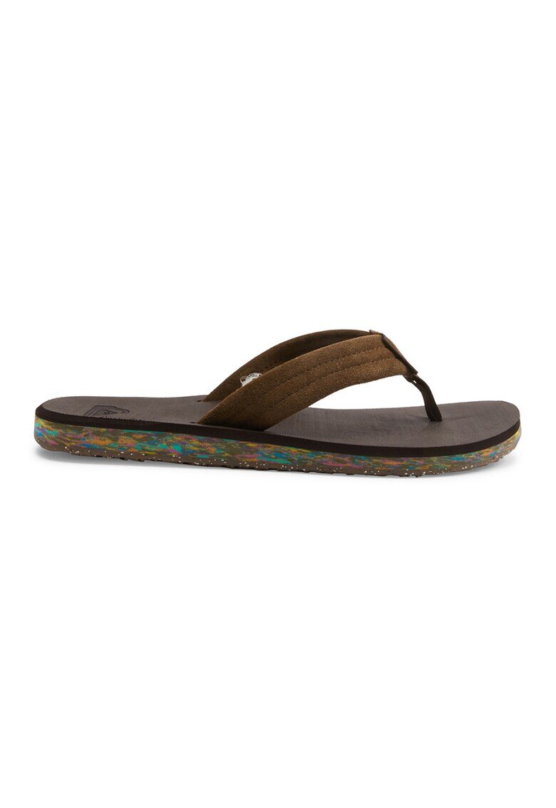 Quiksilver Papuci flip-flop cu logo Carver - Maro