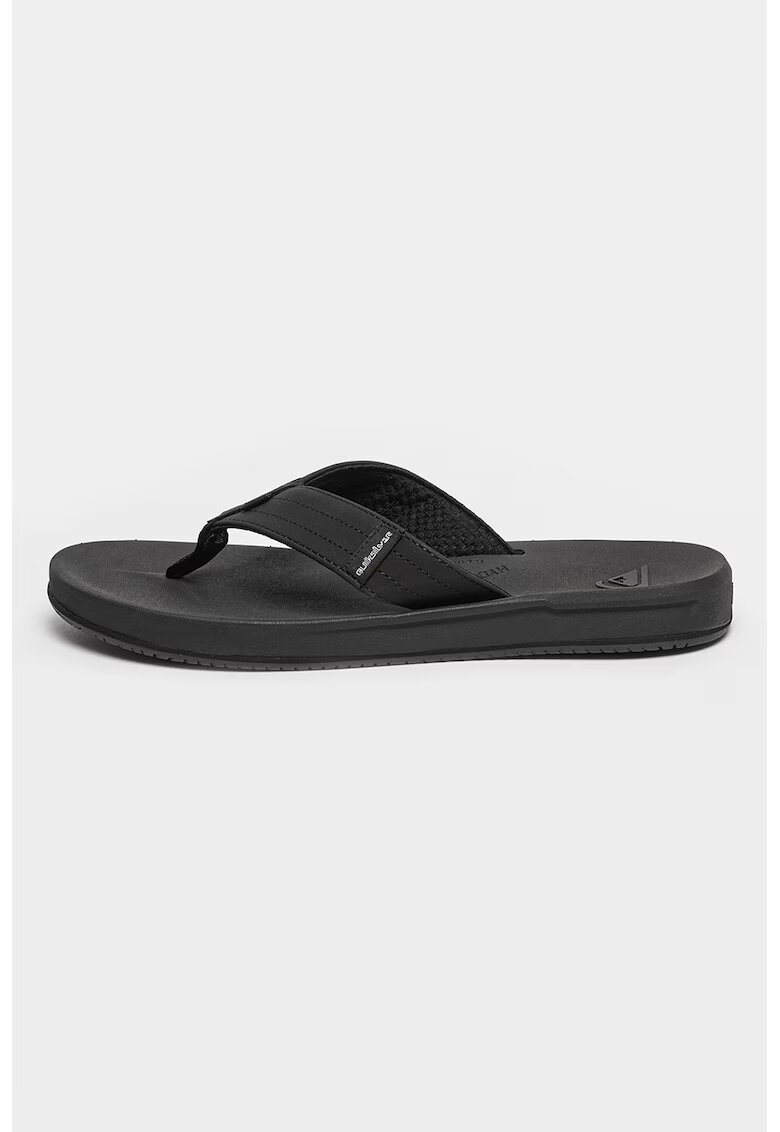 Quiksilver Papuci flip-flop cu logo Rivi - Negru