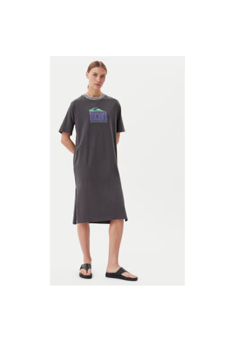 Quiksilver Rochie dama EQWKD03035 - Bumbac organic - Gri - Gri