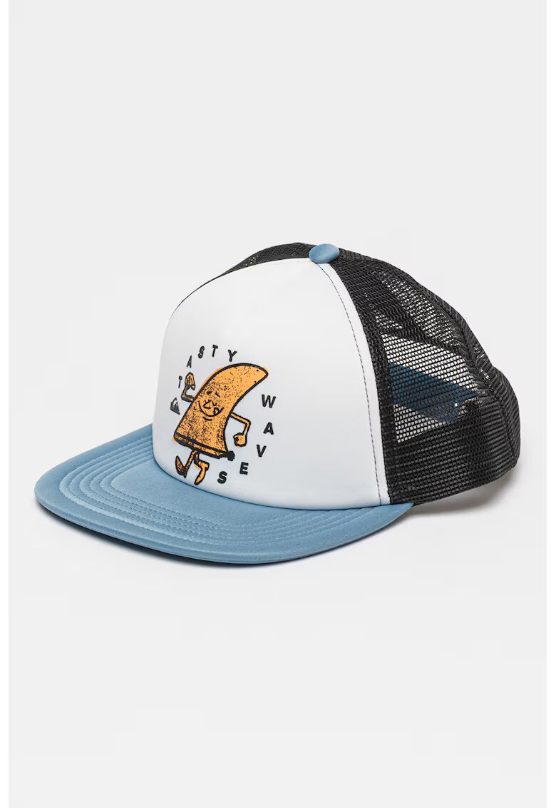 Quiksilver Sapca trucker cu imprimeu logo Romper - Alb/Negru/Albastru