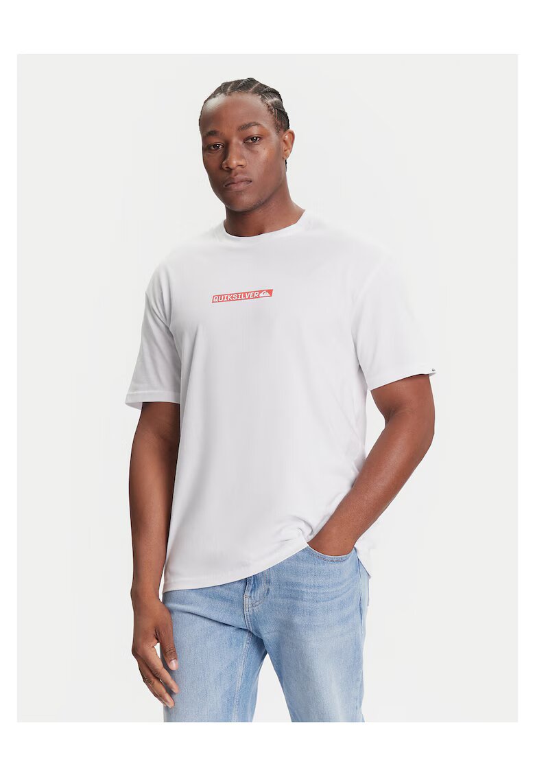 Quiksilver Tricou barbat - alb - bumbac