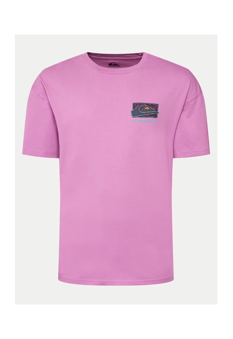 Quiksilver Tricou barbati - 62836 - Bumbac - Roz