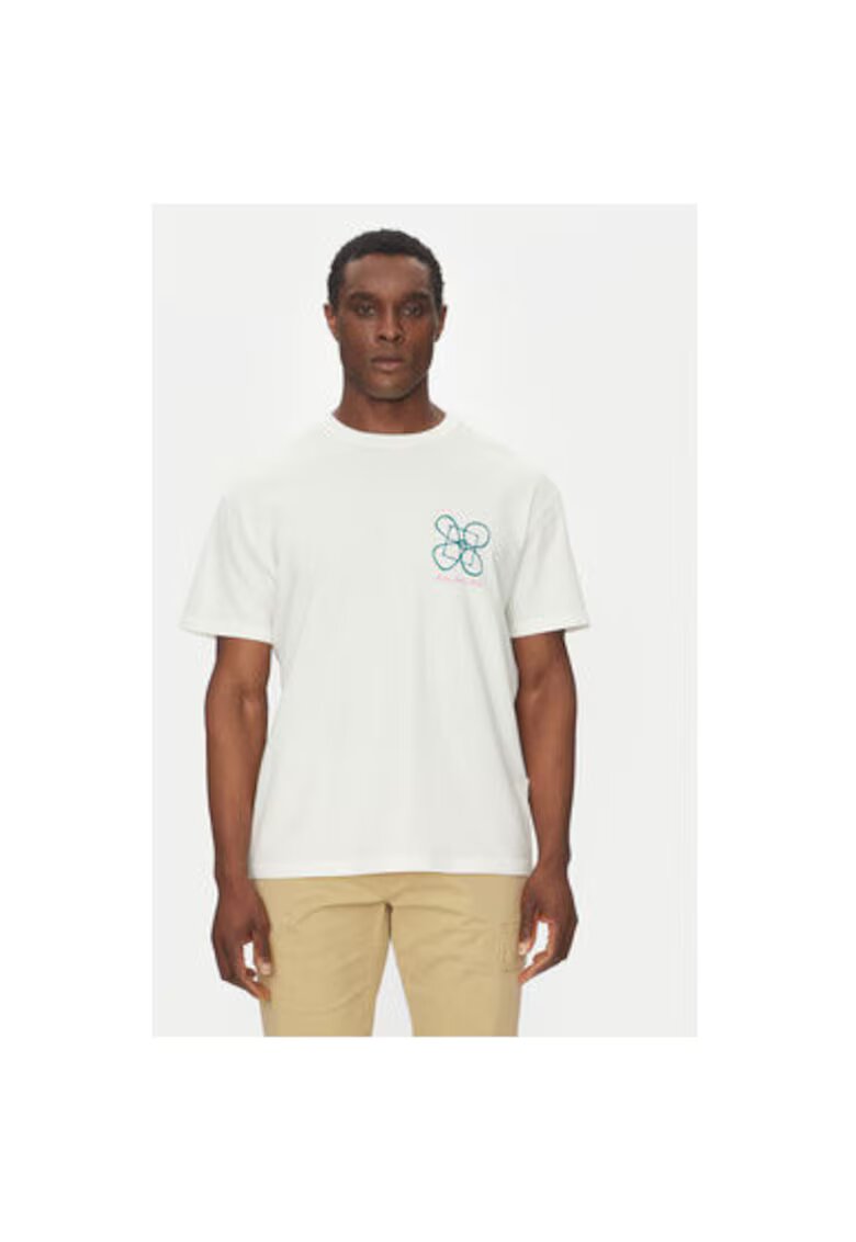 Quiksilver Tricou barbati EQYZT08032-WBK0 - Bumbac - Ecru - Ecru