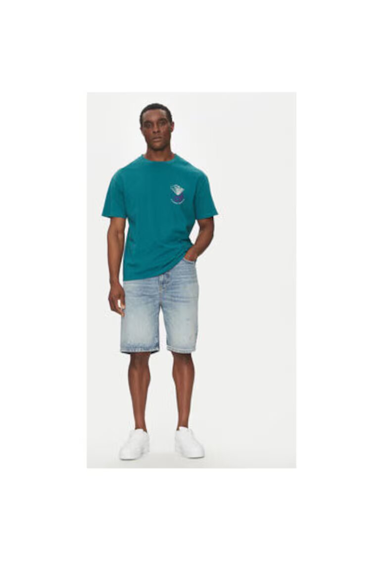 Quiksilver Tricou barbati EQYZT08033-BSJ0 - Bumbac organic - Verde - Verde