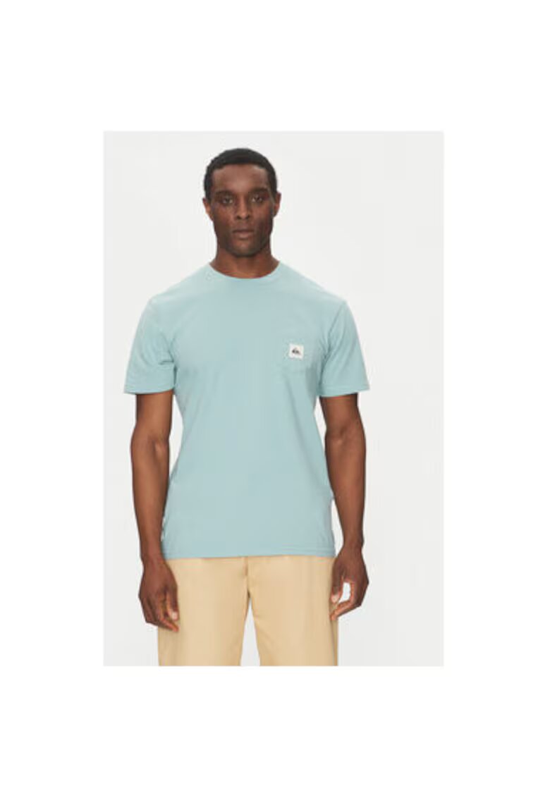 Quiksilver Tricou barbati EQYZT08035-BGW0 - Bumbac - Albastru deschis - Albastru deschis