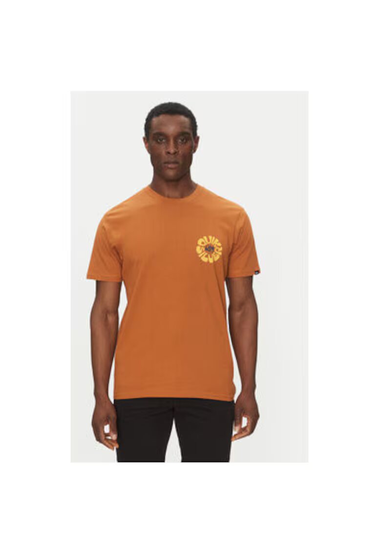 Quiksilver Tricou barbati EQYZT08036-CMN0 - Bumbac organic - Maro - Maro