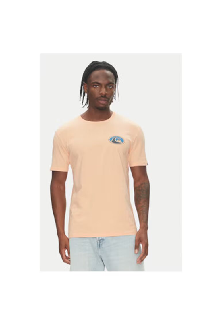 Quiksilver Tricou barbati EQYZT08050 - Bumbac - Portocaliu - Portocaliu