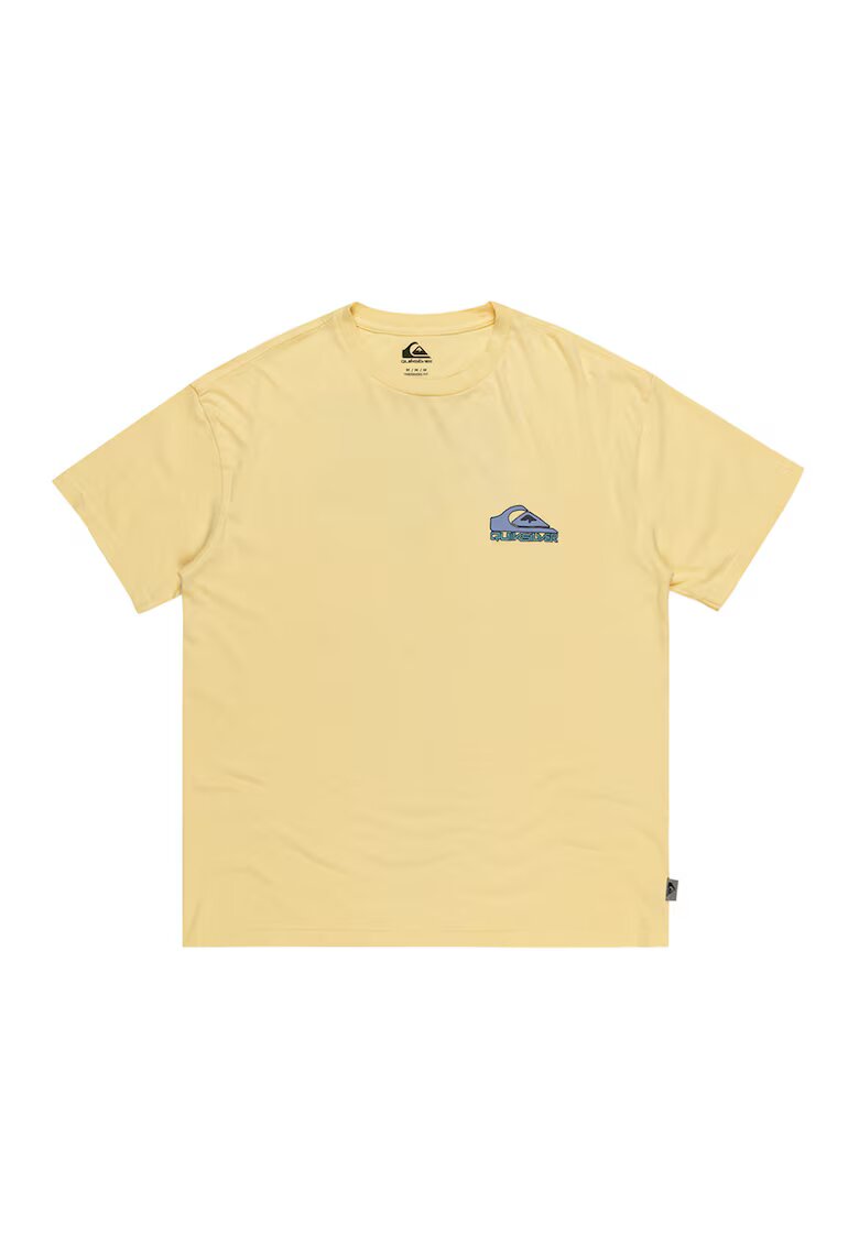Quiksilver Tricou cu imprimeu pe spate - Galben