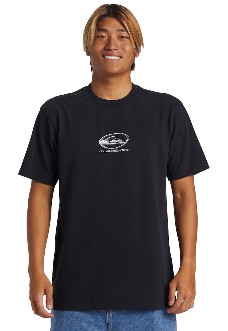 Quiksilver Tricou de bumbac Chrome - Negru