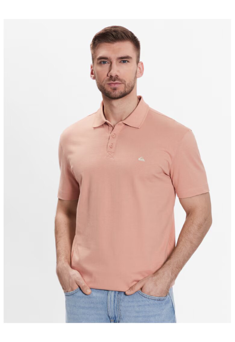 Quiksilver Tricou polo barbati - 301883692 - Bumbac - Roz