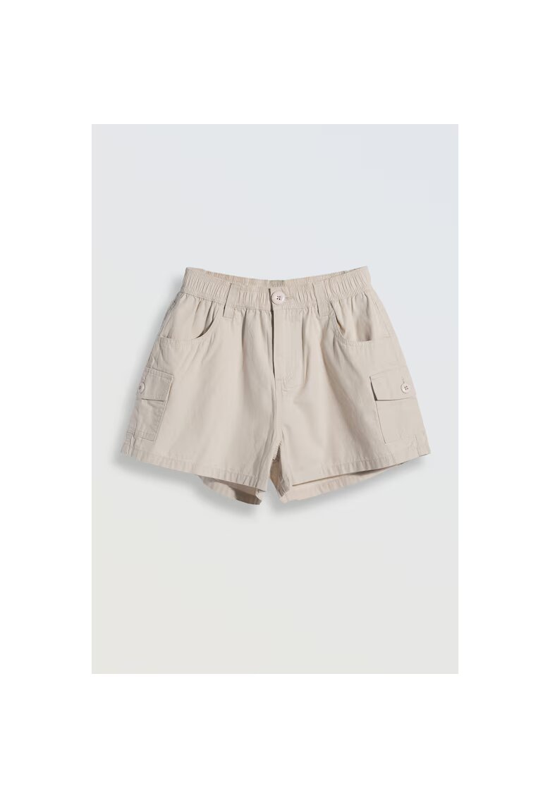R Pantaloni scuti cu multiple buzunae