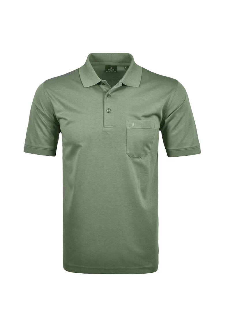 Ragman Tricou polo cu buzunar pe piept - Verde