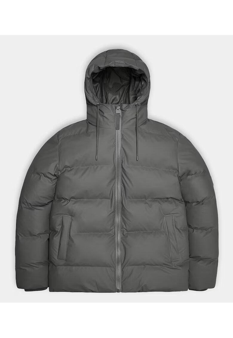 Rains Geaca de iarna unisex 15120 - Poliester - L INTL - Gri