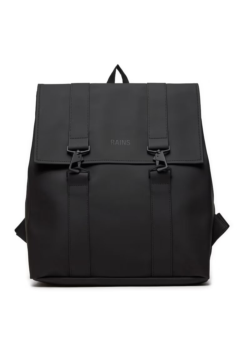 Rains Rucsac unisex - negru - material impermeabil - dimensiuni 30x45 cm