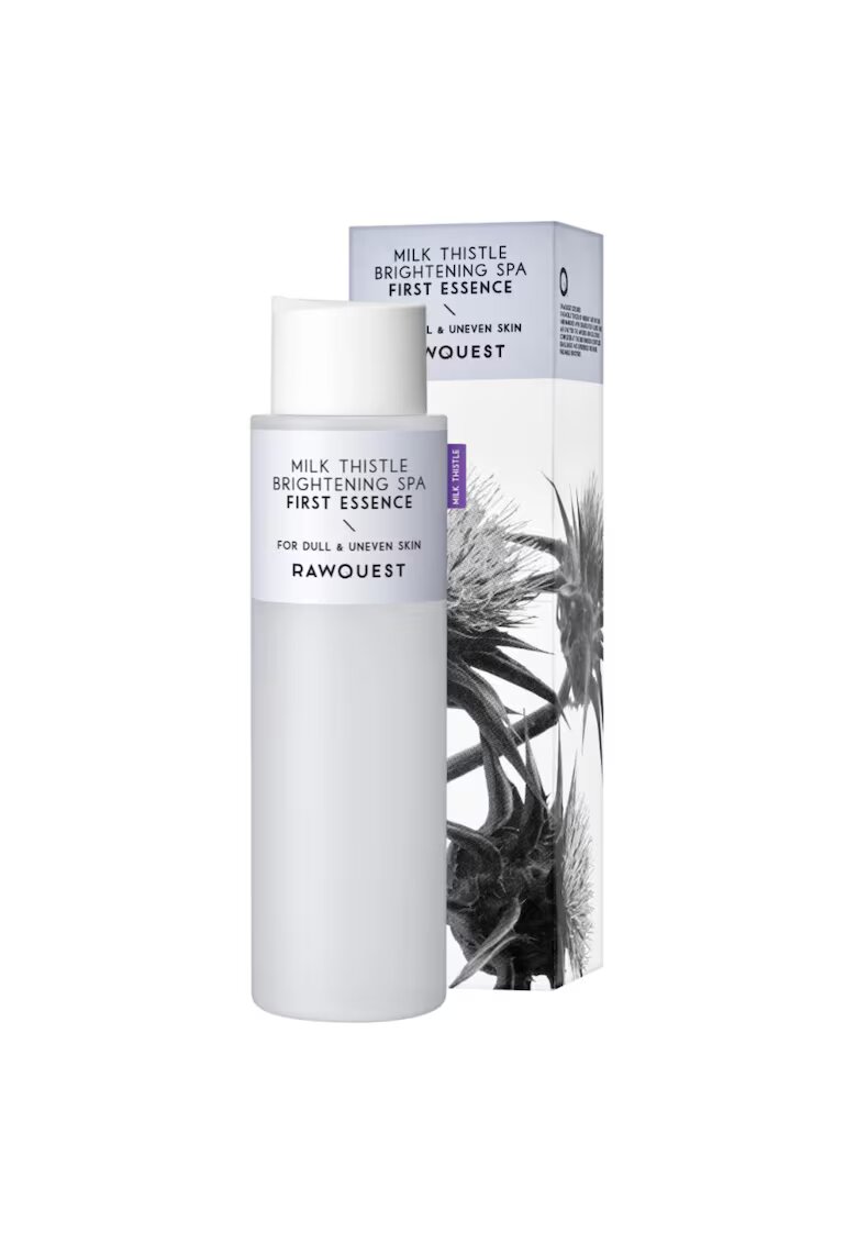 RawQuest Esenta cu armurariu pentru luminozitatea tenului tern - cu ton neuniform - Brightening SPA First Essence - 200 ml