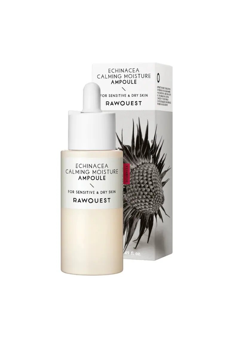 RawQuest Ser calmant si hidratant cu echinacea - pentru piele sensibila & uscata - 50 ml