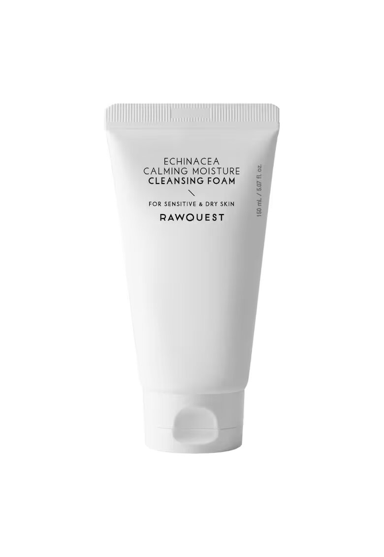 RawQuest Spuma de curatare calmanta si hidratanta cu echinacea - pentru piele sensibila & uscata - 150 ml