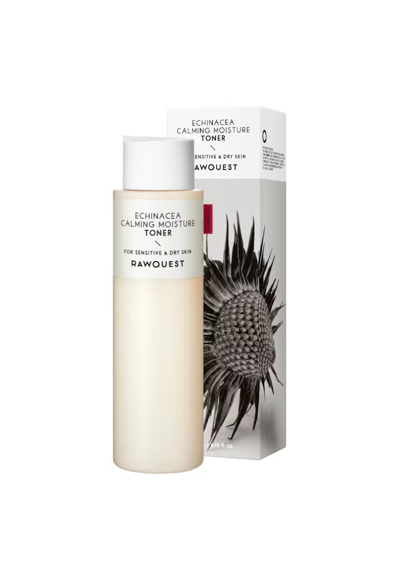 RawQuest Toner calmant si hidratant cu echinacea - pentru piele sensibila & uscata - 200 ml