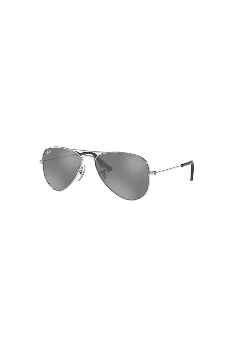 Ray-Ban Ochelari de soare aviator cu rama metalica - Negru/Argintiu
