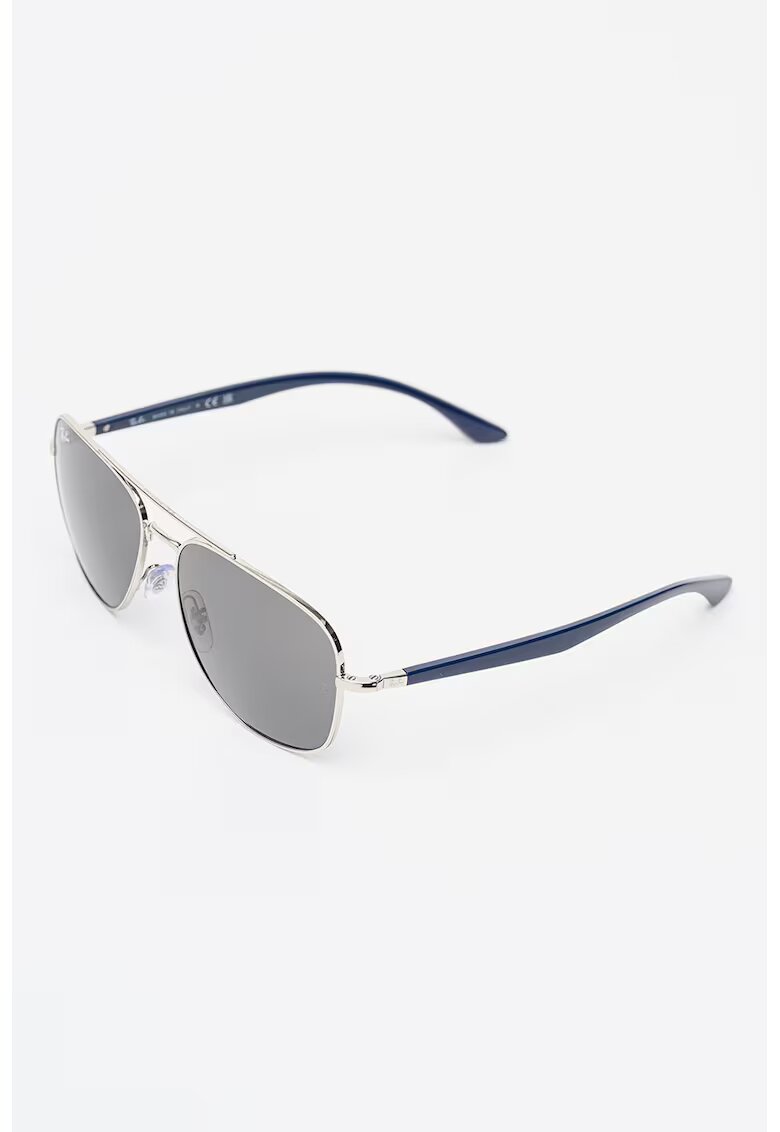 Ray-Ban Ochelari de soare aviator unisex cu lentile uni - Albastru