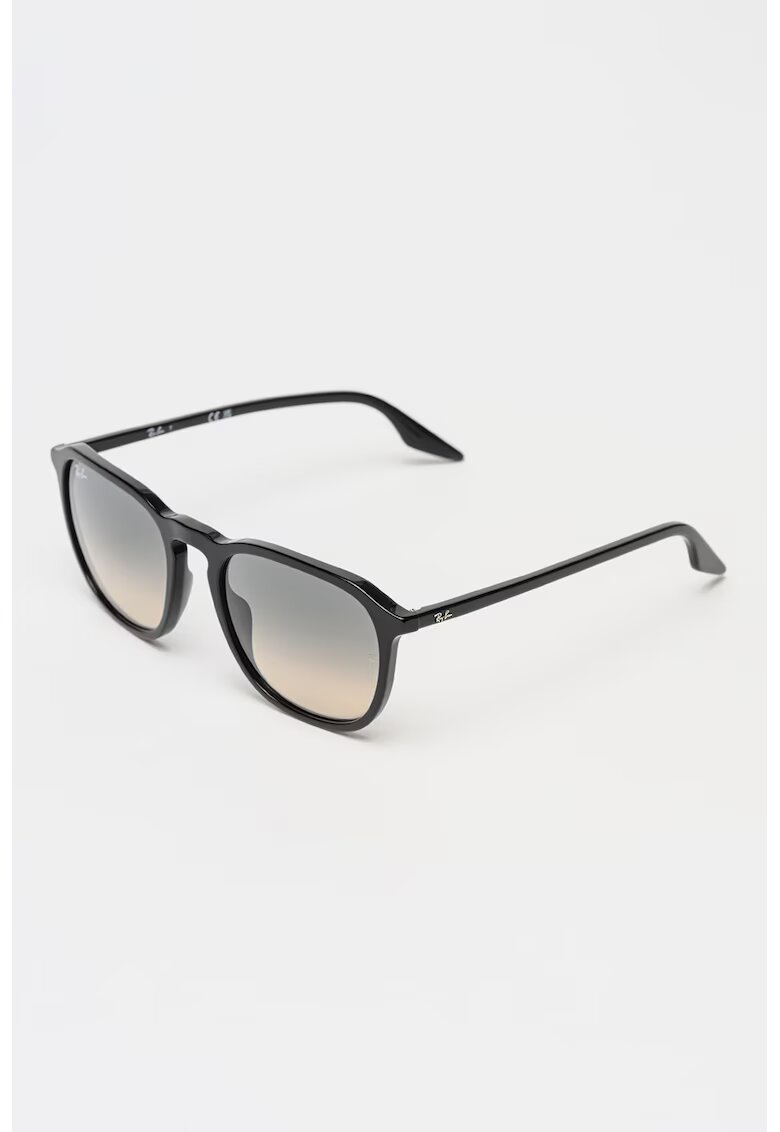 Ray-Ban Ochelari de soare patrati unisex cu lentile in degrade - Negru
