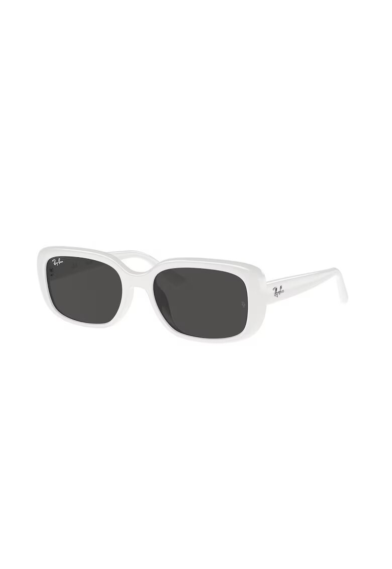 Ray-Ban Ochelari de soare unisex dreptunghiulari - Alb murdar