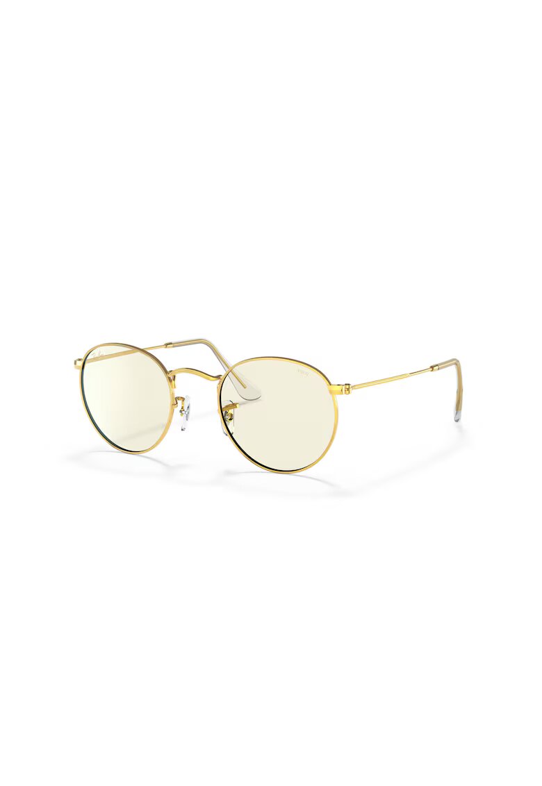 Ray-Ban Ray Ban - Ochelari de soare cu rama rotunda metalica - Auriu