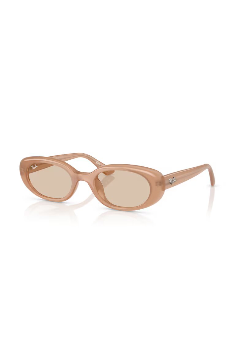 Ray-Ban Ray Ban - Ochelari de soare ovali cu logo - Bej
