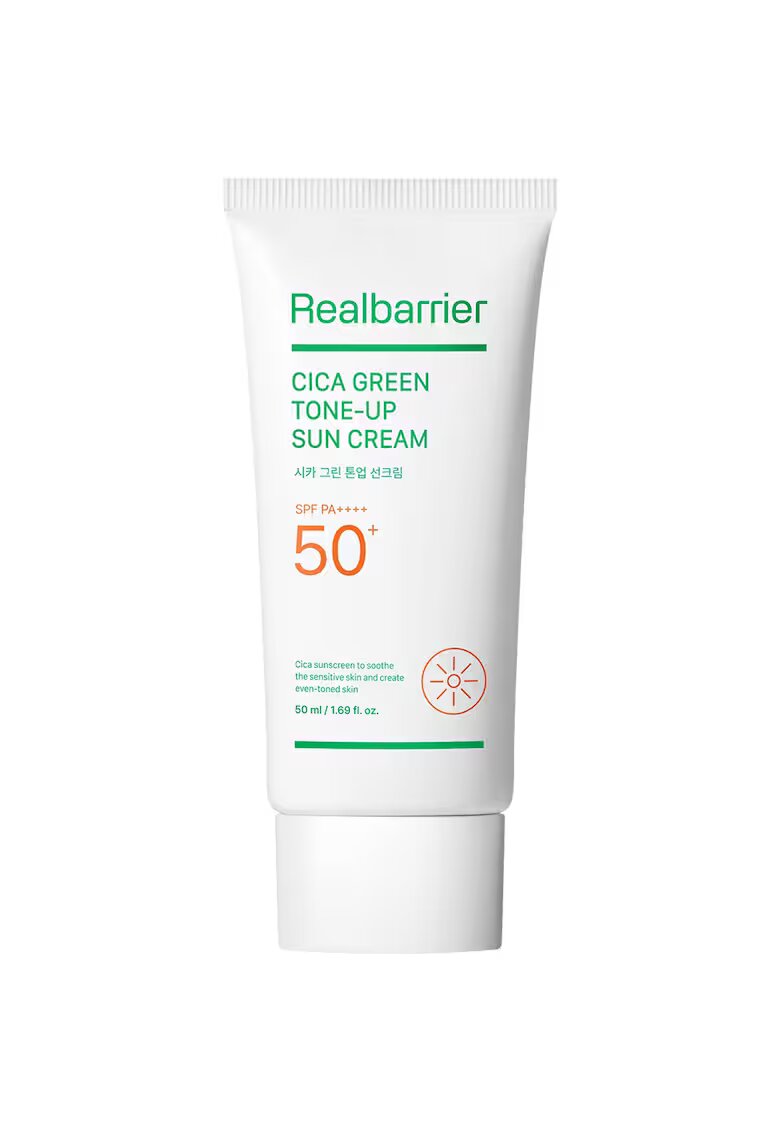 Real Barrier Cica Green Tone Up Sun Cream Crema de fata SPF 50+ PA++++ 50 ml
