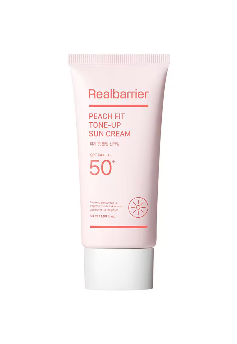Real Barrier Peach Fit Tone Up Sun Cream Crema de fata SPF 50+ PA++++ 50 ml