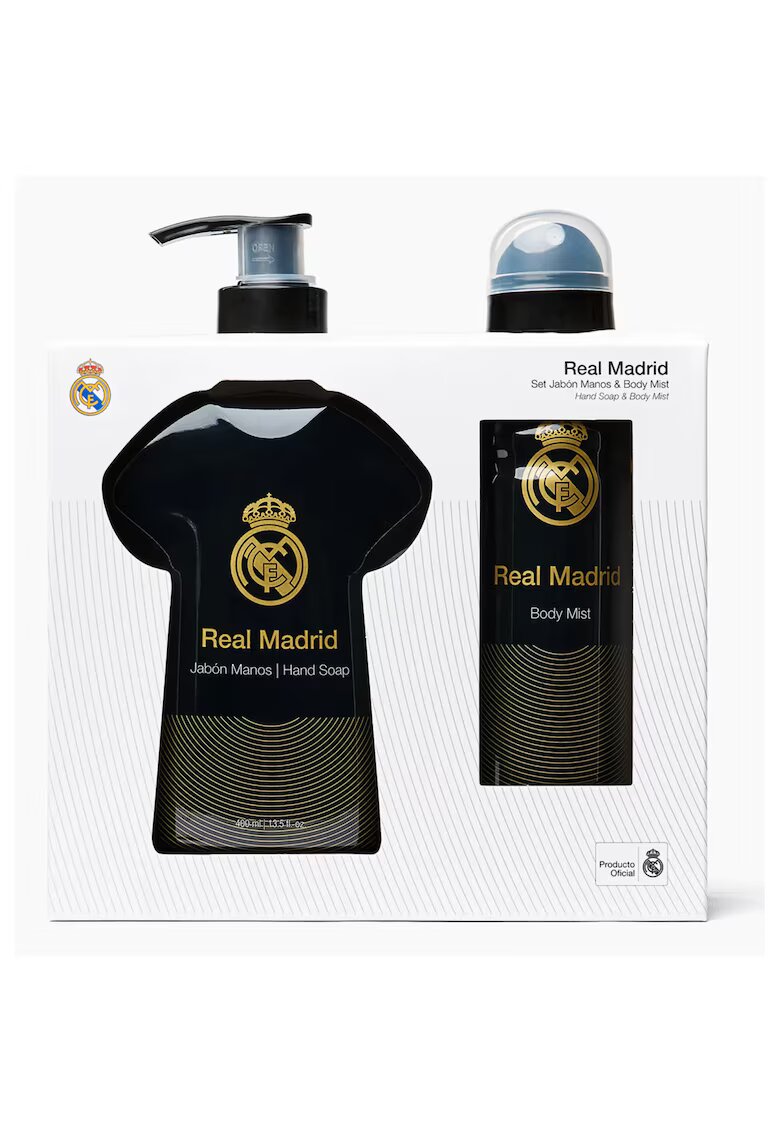 Real Madrid Set cadou pentru barbati - sapun lichid si spray pentru corp - 2 articole