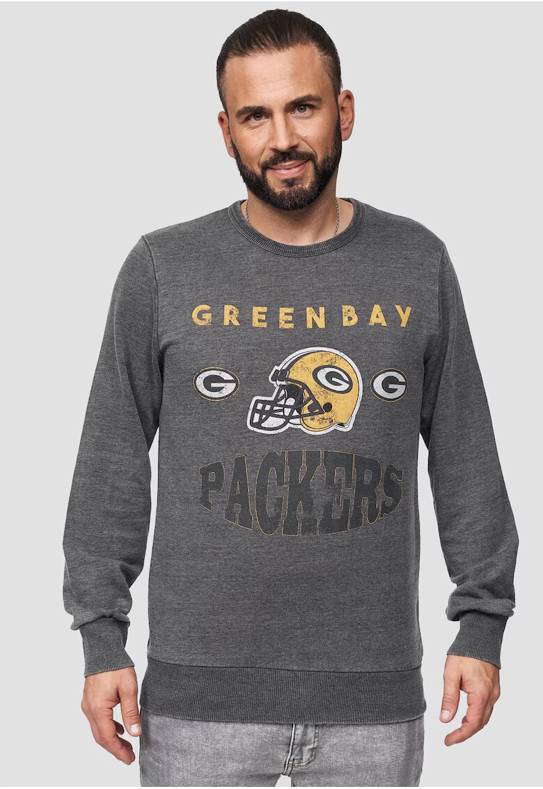 Recovered Bluza de trening Green Bay Packers 3383 - Gri