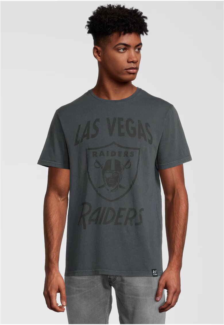 Recovered Tricou cu imprimeu NFL Raiders - Negru